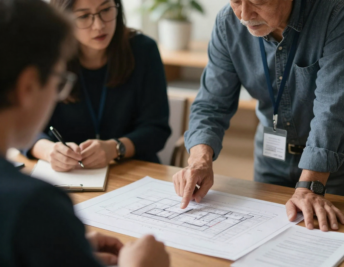 Professional landscape consulting session